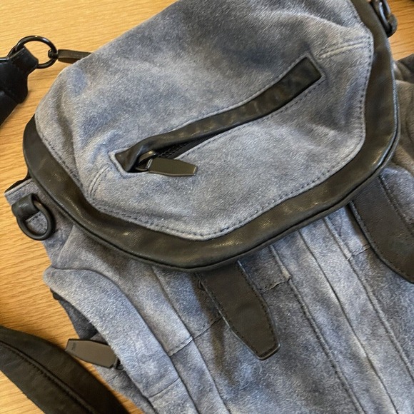 Alexander Wang Marti Suede Leather Blue Mini Backpack - Picture 2 of 16